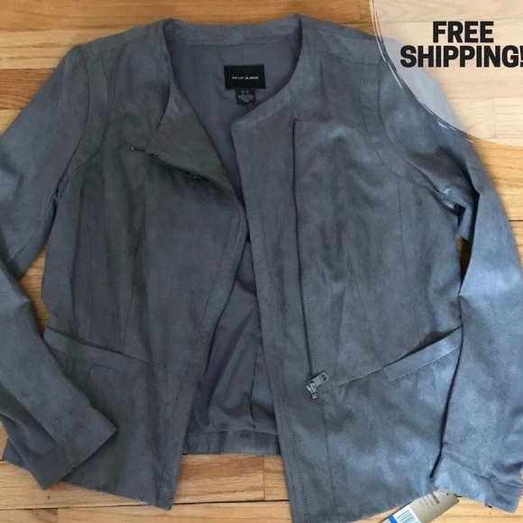 dkny suede jacket